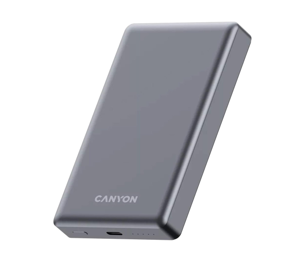 CANYON Powerbank OnPower 510 slim Magsafe 10000 mAh PD20W Grafitowy - 1320622 - zdjęcie 2